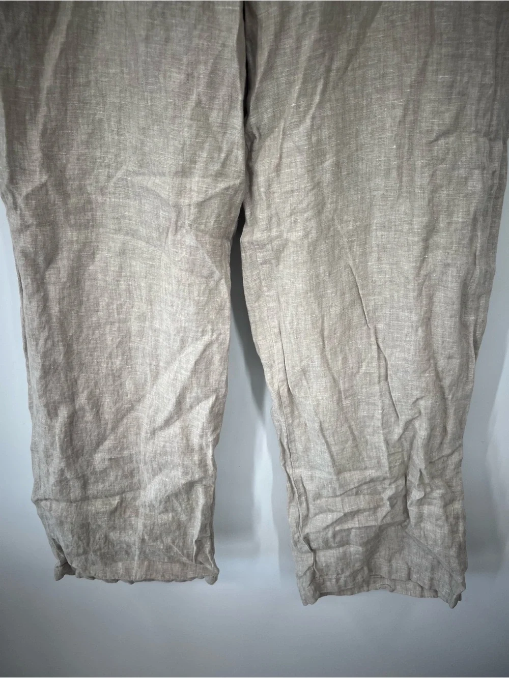 Quince 100% European Linen Pleated Trousers in Flax